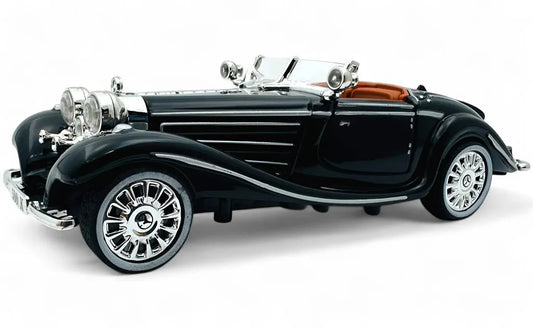 1936 Mercedes Benz 500K Special Roadster Diecast Model Car – 1:18 Scale Vintage Collectible with Detailed Interior & Opening Doors