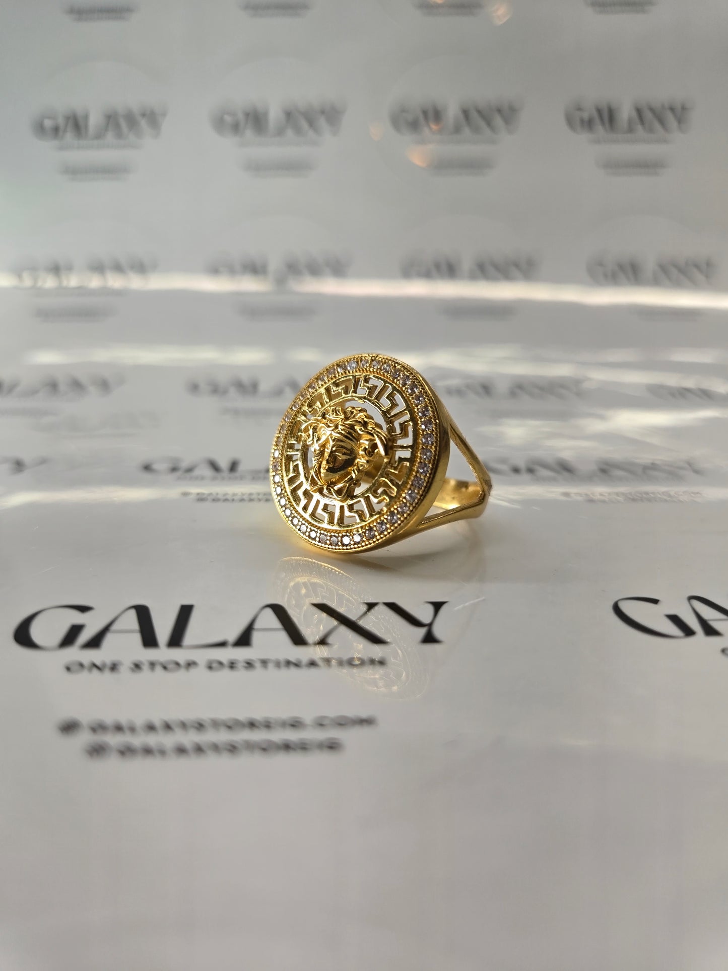 Gold Forming Versace Ring for Men – Stylish & Gorgeous Design | Premium Statement Jewelry