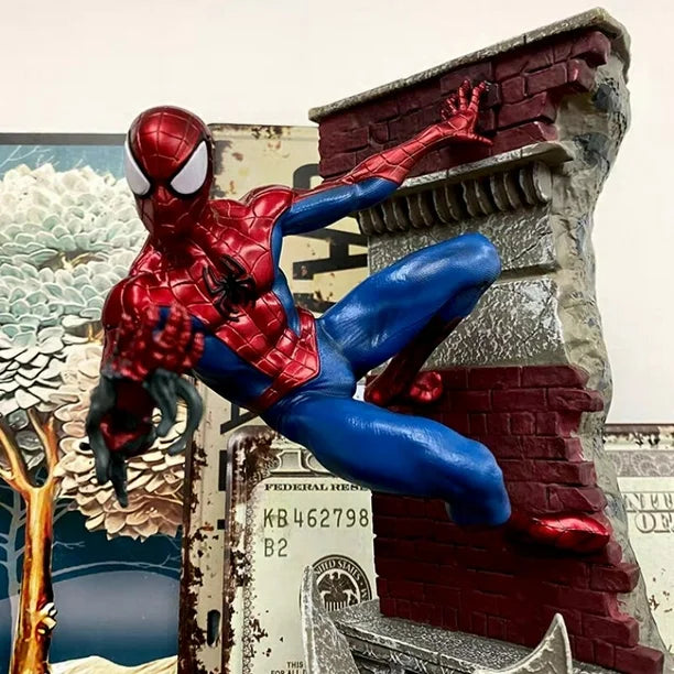 Spider Hero Wall Action Figure | 3D Wall Climbing Superhero Figurine for Room Decor