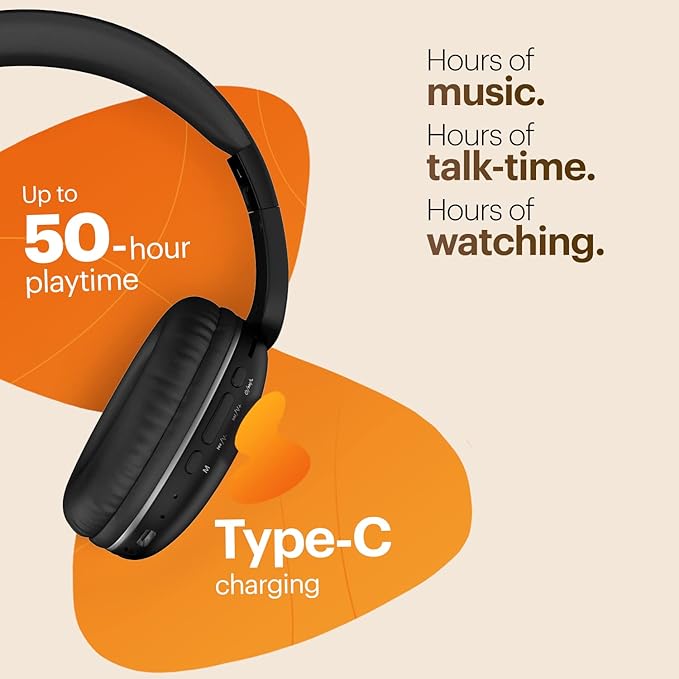 Noise 2 Wireless Headphones – High Bass, Noise Cancellation, Bluetooth 5.3, 40H Playtime