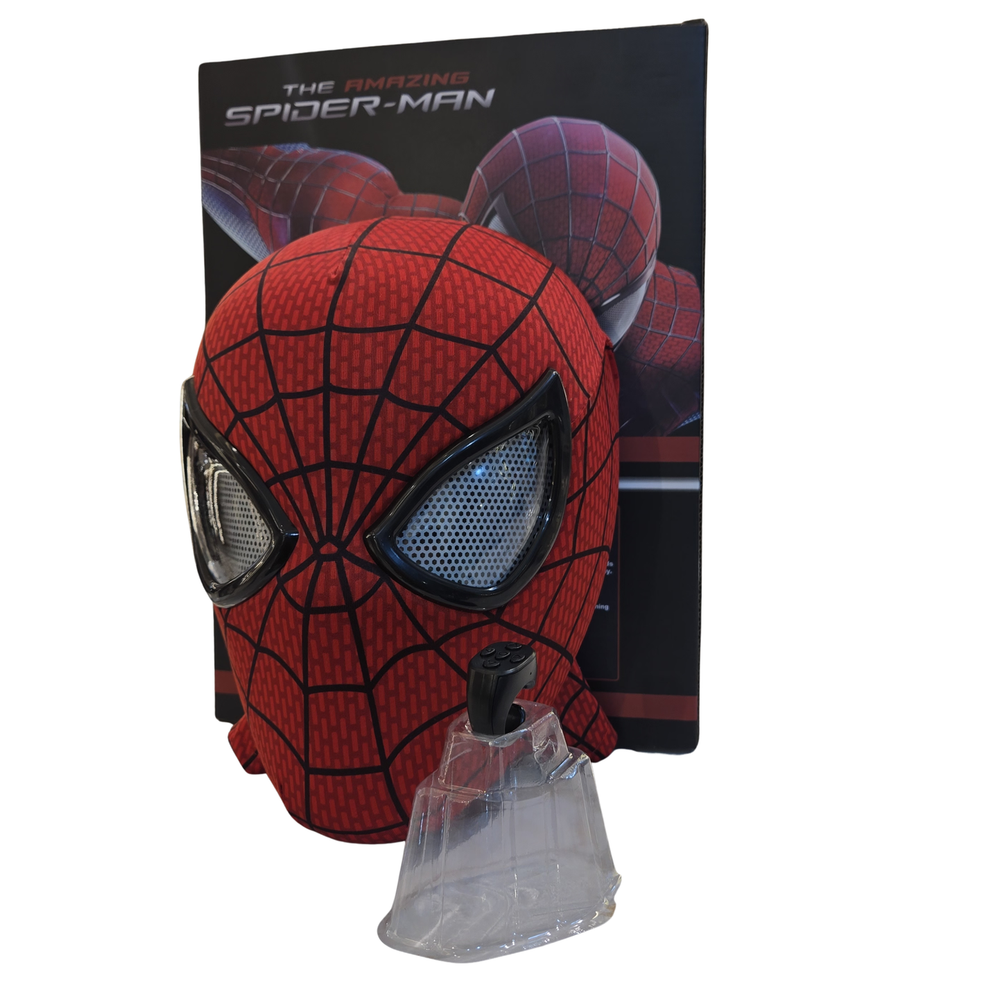 Spider-Man Electronic Mask with Moving Eyes | RC Controlled Cosplay Helmet for Kids & Adults