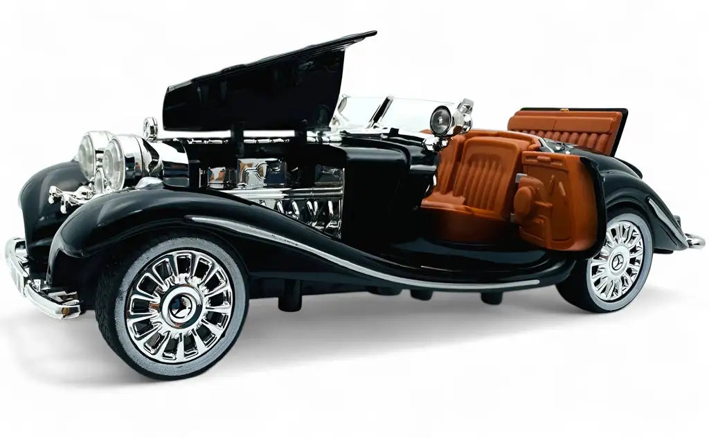 1936 Mercedes Benz 500K Special Roadster Diecast Model Car – 1:18 Scale Vintage Collectible with Detailed Interior & Opening Doors