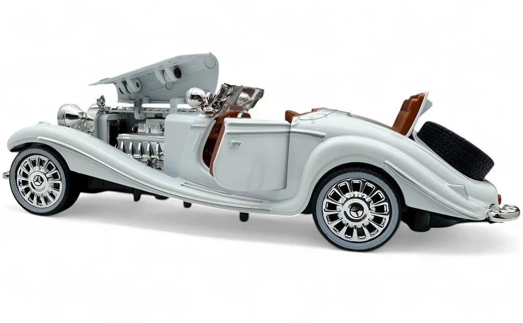1936 Mercedes Benz 500K Special Roadster Diecast Model Car – 1:18 Scale Collectible, Classic Vintage Design