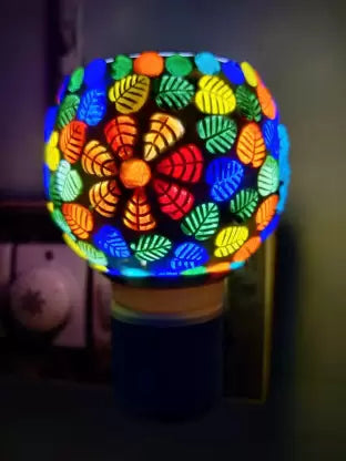 Ceramic Kapoor Dani Night Lamp – Electric Incense & Aroma Burner with Night Light for Home & Pooja Room