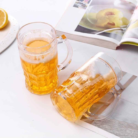 Fake Beer Glass – Realistic Prank Glass with Frothy Look | Fun Gag Gift & Bar Décor