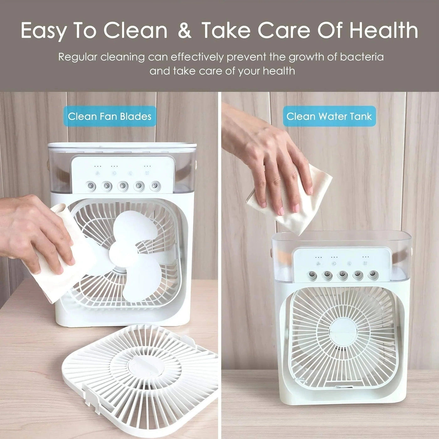 Mini Air Cooler – 3-in-1 Portable Air Conditioner for Room & Office, USB Powered, Personal Cooling Fan