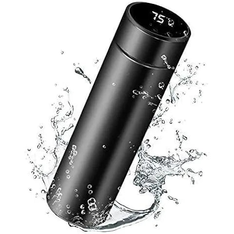 Premium Vacuum Flask Set – 500ml Double Wall Stainless Steel Thermos Bottle with 2 Cups | Insulated Gift Set