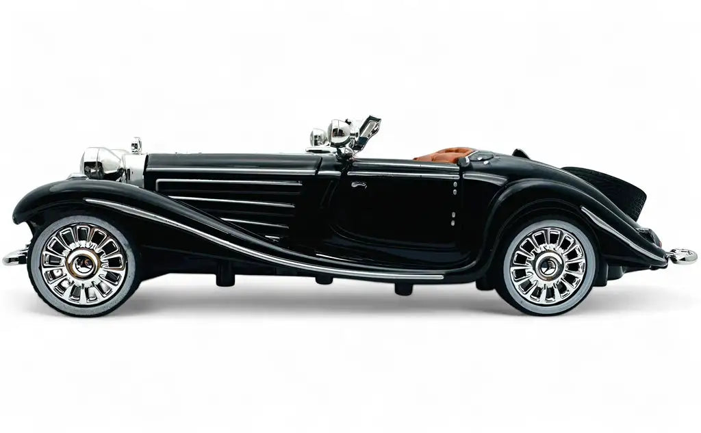 1936 Mercedes Benz 500K Special Roadster Diecast Model Car – 1:18 Scale Vintage Collectible with Detailed Interior & Opening Doors