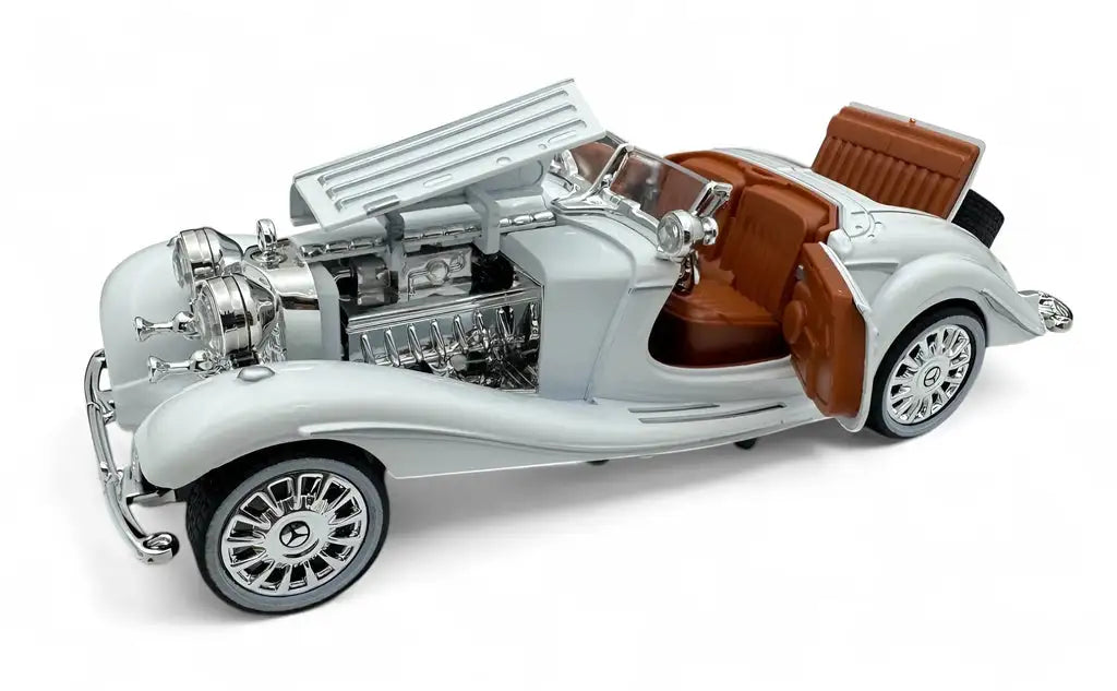 1936 Mercedes Benz 500K Special Roadster Diecast Model Car – 1:18 Scale Collectible, Classic Vintage Design