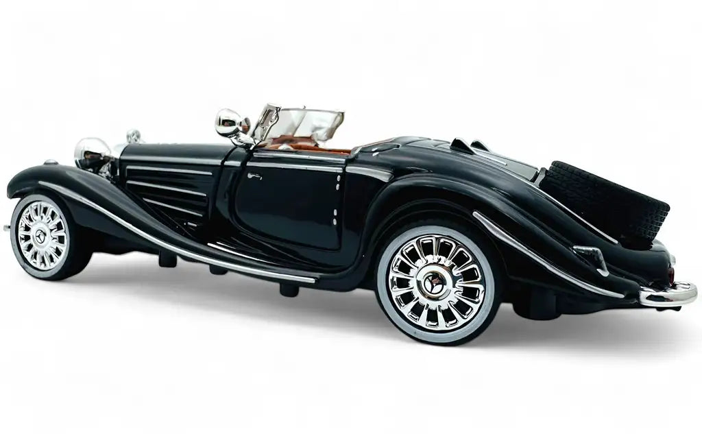 1936 Mercedes Benz 500K Special Roadster Diecast Model Car – 1:18 Scale Vintage Collectible with Detailed Interior & Opening Doors