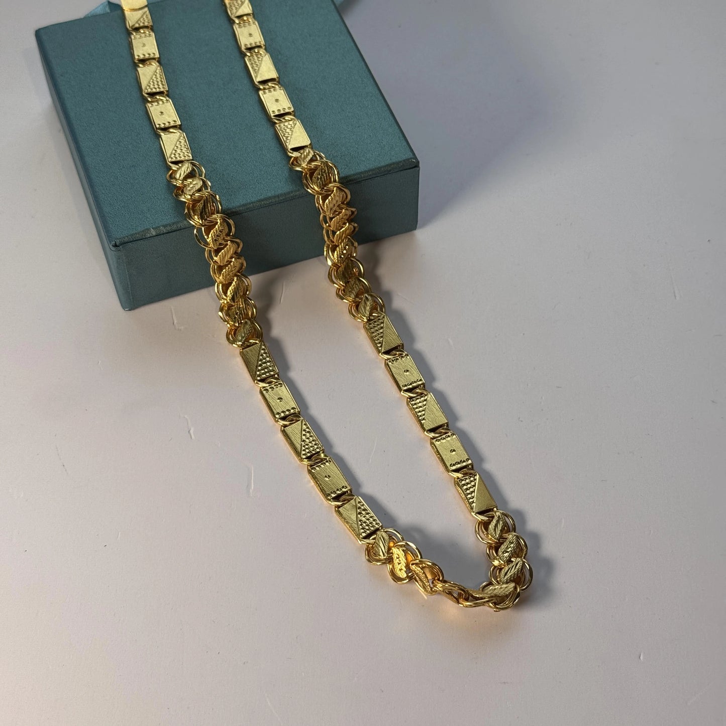 1 Gram Gold Forming Kohli Nawabi Superior Quality Unique Design Chain – Elegant & Stylish
