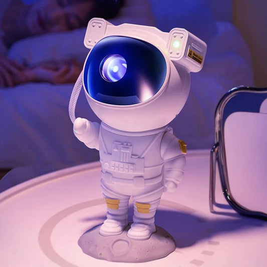 Astronaut Galaxy Star Projector โ 360ยฐ Rotating LED Night Light with Remote & Timer, Nebula & Star Modes - GALAXY STORE