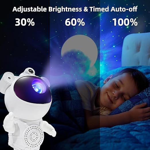 Bluetooth Astronaut Galaxy Projector Night Light