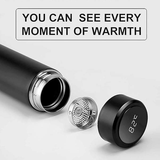 Personalized Temperature Bottle with LED Display – Custom Name Engraving, Smart Insulated Flask