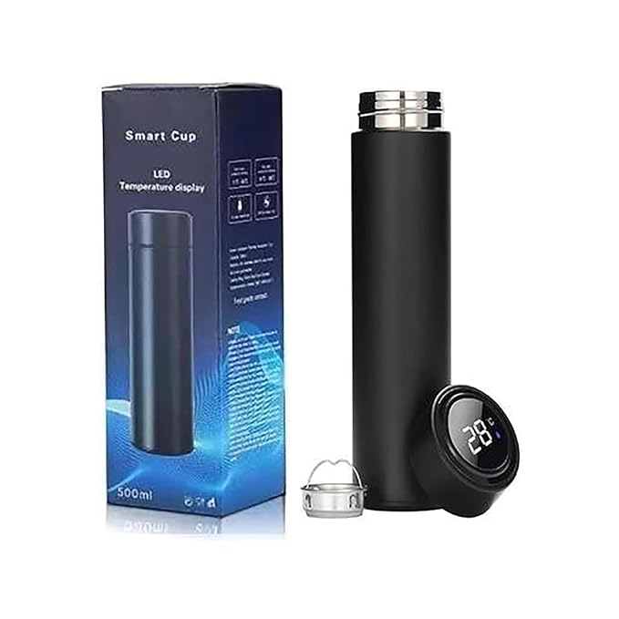 Personalized Temperature Bottle with LED Display – Custom Name Engraving, Smart Insulated Flask