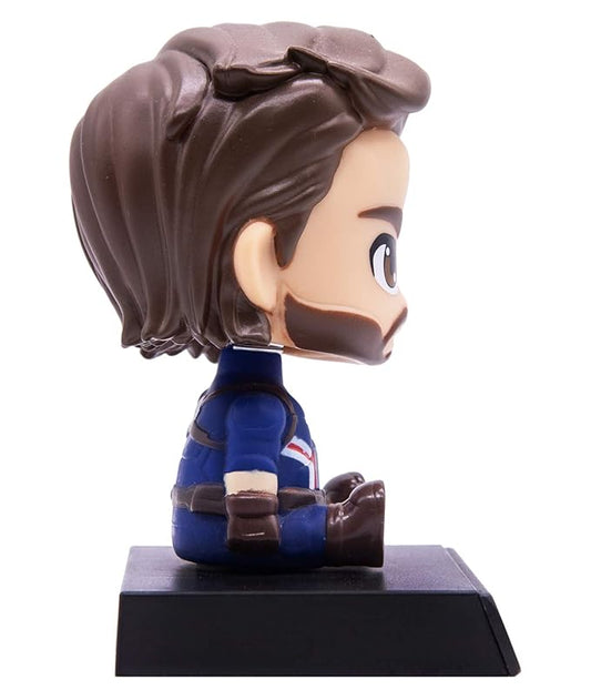 🛡️ Captain America Bobblehead Toy – Must-Have Collectible for Marvel Fans!