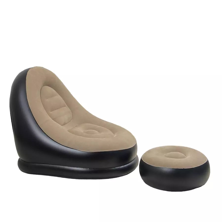 Robustt Lightweight Portable PVC Inflatable Recliner Sofa | Comfortable Air Lounge Chair