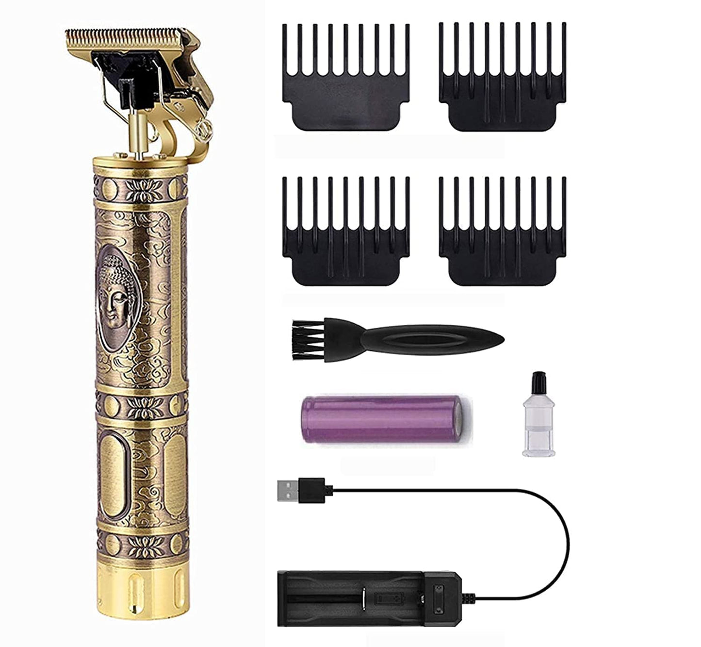 ✨ Golden Hair Clipper – Professional Cordless Trimmer for Precision Grooming