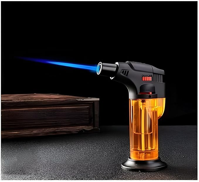 Jumbo High Jet Flame Lighter – Refillable Butane Torch, Windproof & Adjustable Flame for Outdoor & Kitchen Use