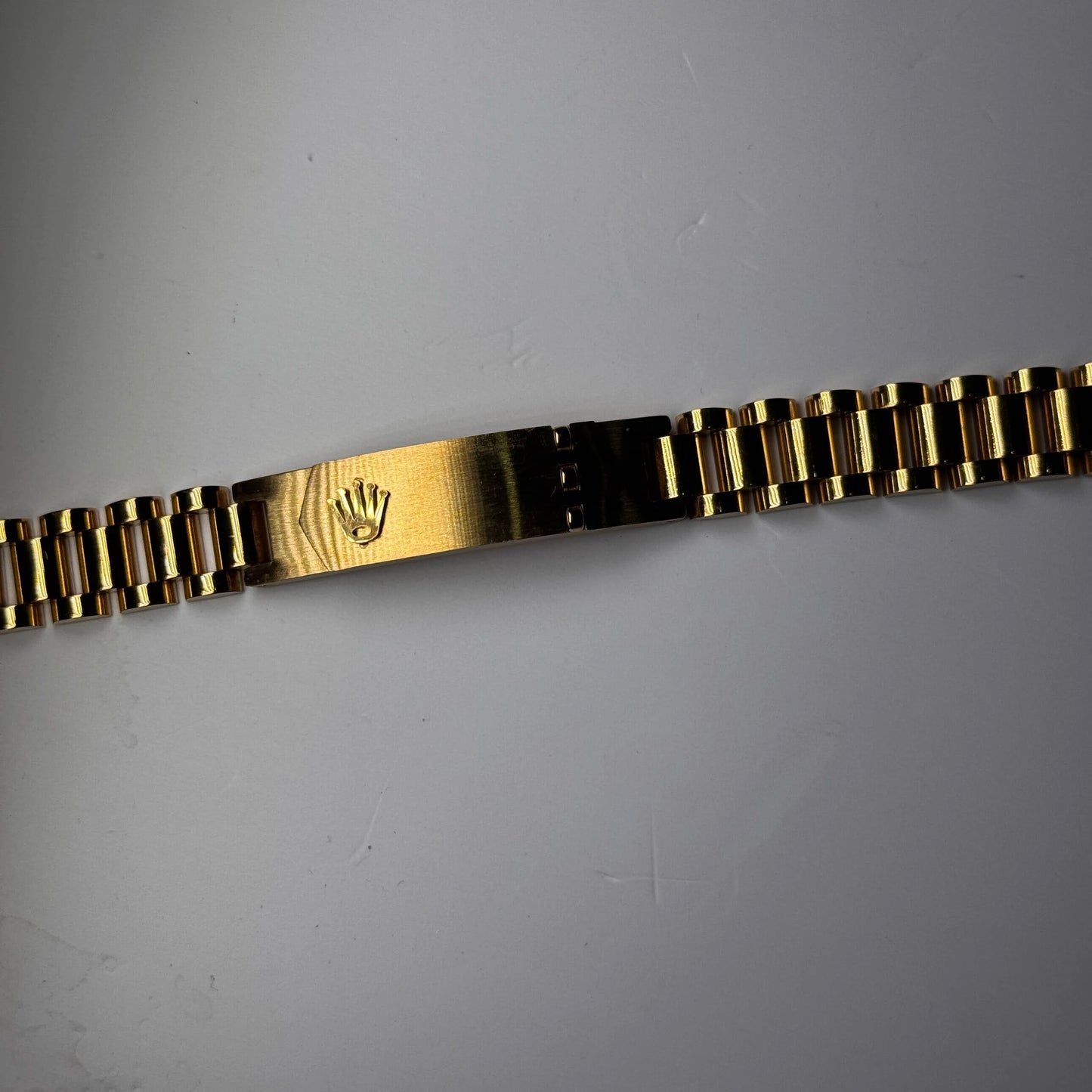 Luxury Rolex-Inspired Gold Bracelet for Men with Diamond Accents – Premium Design & Elegant Finish