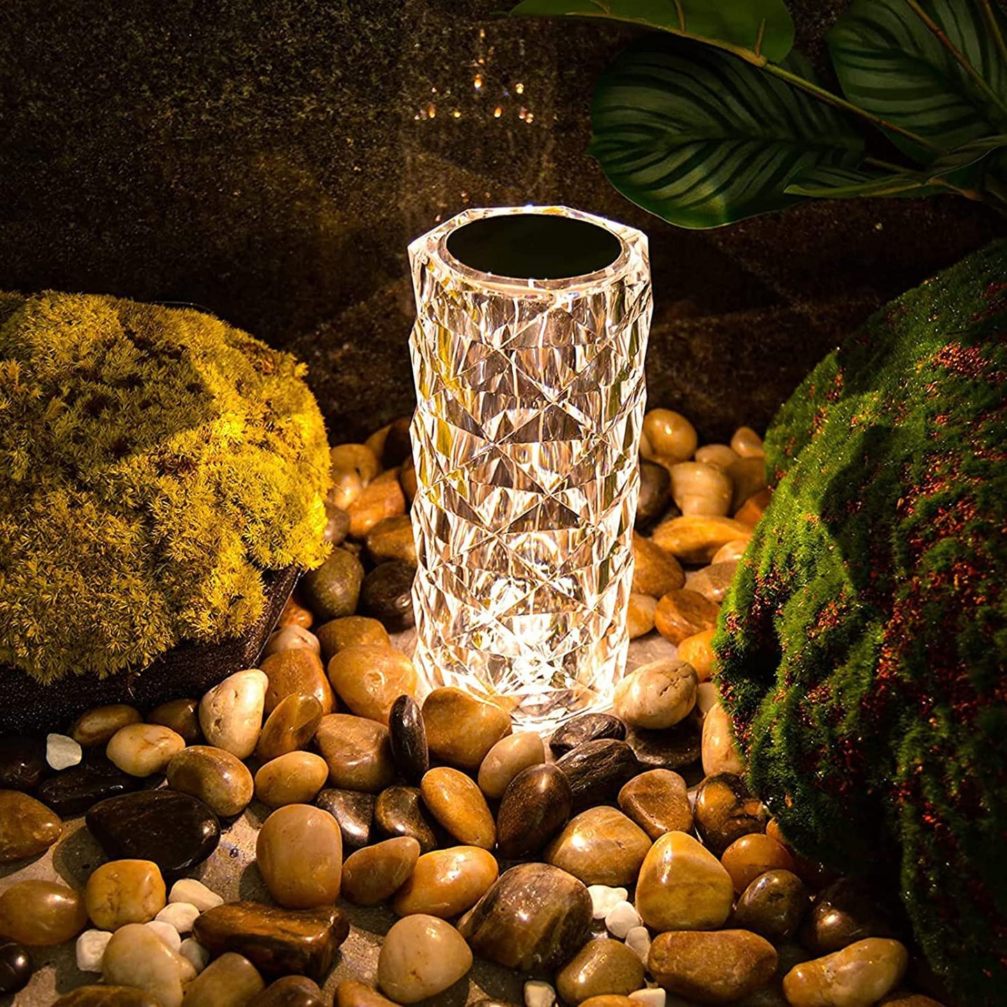 💎 Crystal Touch Lamp – 3-Color Dimmable LED Lamp for Elegant Lighting