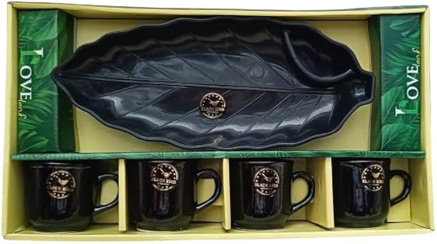 Elegant Leaf & Mug Set – Ceramic Tea Mug with Infuser & Lid | Perfect for Tea Lovers & Gifting