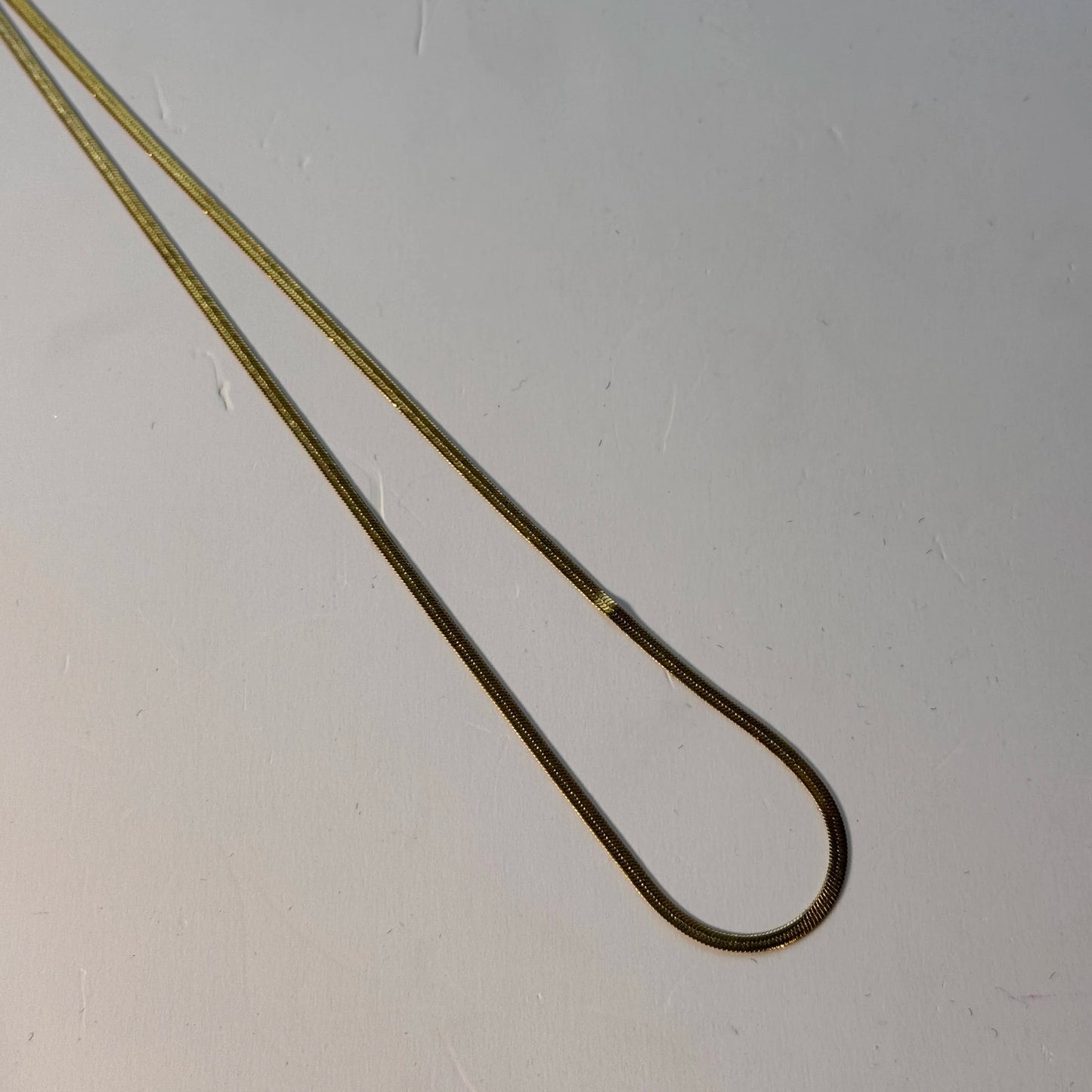 Vintage 18K Solid Yellow Gold Snake Link Chain | Premium Unisex Jewelry | Elegant Antique Gold Chain