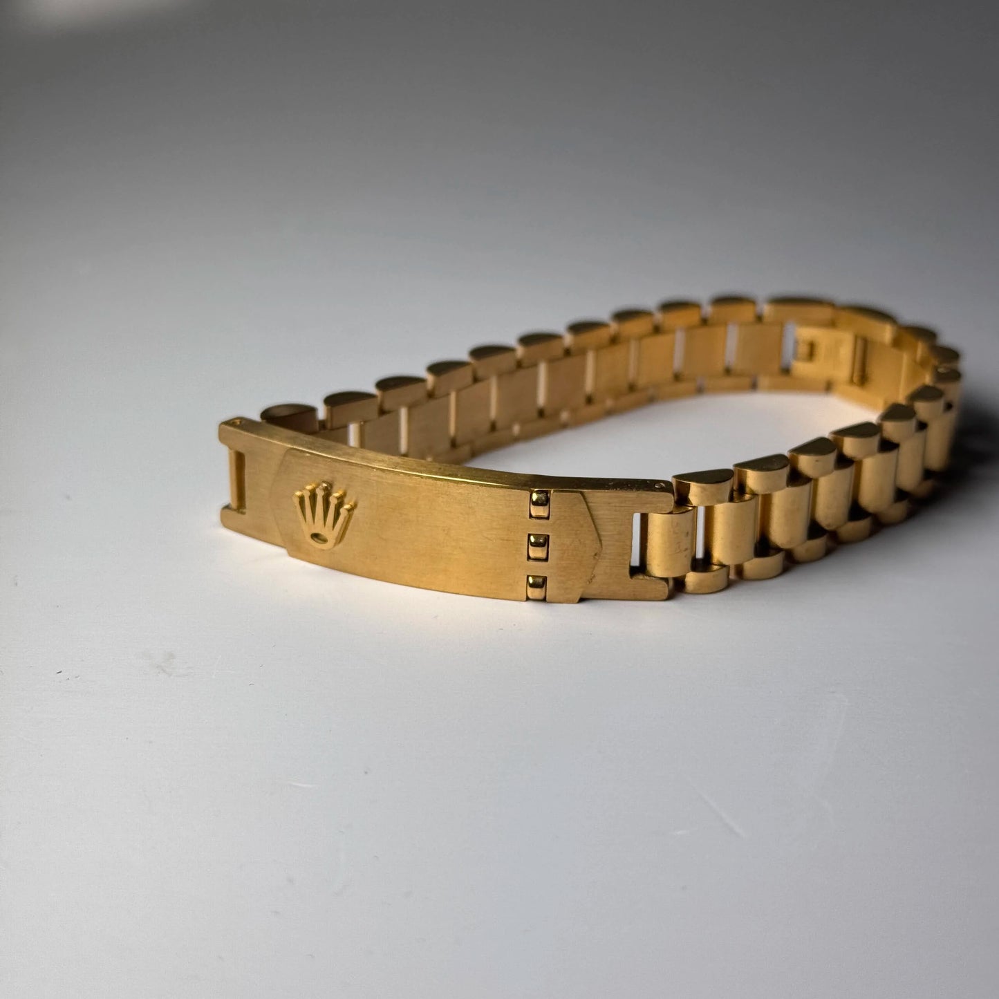 Luxury Rolex-Inspired Gold Bracelet for Men with Diamond Accents – Premium Design & Elegant Finish