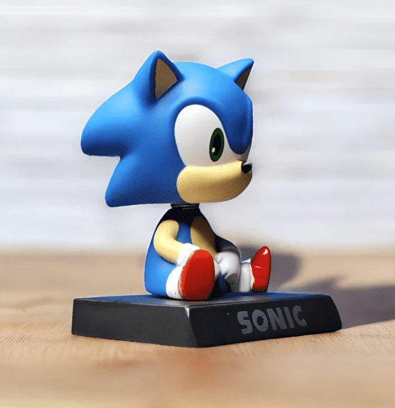 💨 Sonic the Hedgehog Bobblehead Toy – Speed into Fun!