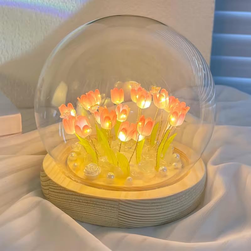 🌷 Tulip Lamp – Elegant LED Night Light for Home & Bedroom Décor