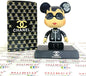 Luxury Chanel-Inspired Bubble Head Toy – Stylish & Elegant Bobblehead for Car, Desk, or Gift