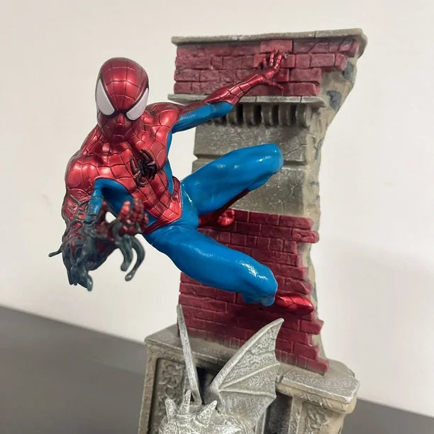 Spider Hero Wall Action Figure | 3D Wall Climbing Superhero Figurine for Room Decor