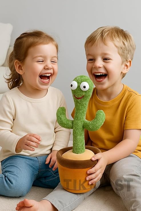 Dancing Cactus Toy for Kids | Singing & Talking Cactus Toy with Lights & Music
