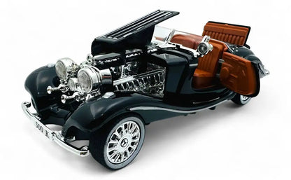 1936 Mercedes Benz 500K Special Roadster Diecast Model Car – 1:18 Scale Vintage Collectible with Detailed Interior & Opening Doors
