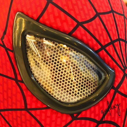 Spider Style Moving Eyes Mask with Jaw Control | Adjustable Eye Expression Cosplay Helmet