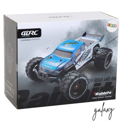 Rabbits RC Off-Road Car 4WD | 2.4G Remote Control | LED Lights | Blue