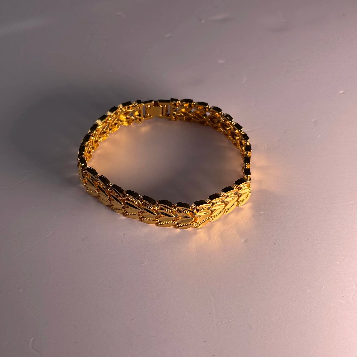 22kt Gold Coated Men's Bracelet – Premium Finish, Durable, Stylish, and Skin-Friendly Wrist Accessory