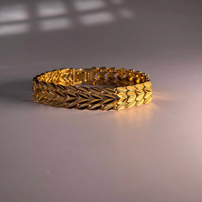 22kt Gold Coated Men's Bracelet – Premium Finish, Durable, Stylish, and Skin-Friendly Wrist Accessory