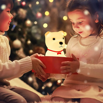 Panda Touch Silicon Lamp – 7-Color LED Table Night Light for Bedroom, Soft & Safe, Rechargeable