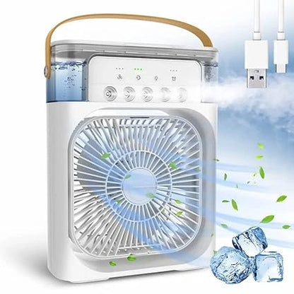 Mini Air Cooler – 3-in-1 Portable Air Conditioner for Room & Office, USB Powered, Personal Cooling Fan