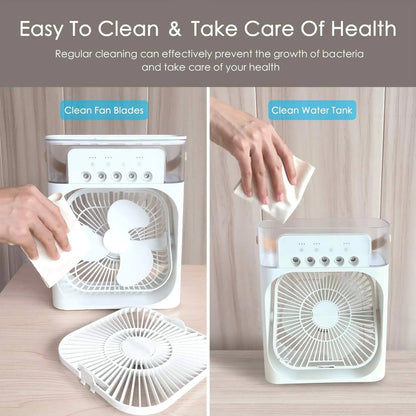 Mini Air Cooler – 3-in-1 Portable Air Conditioner for Room & Office, USB Powered, Personal Cooling Fan