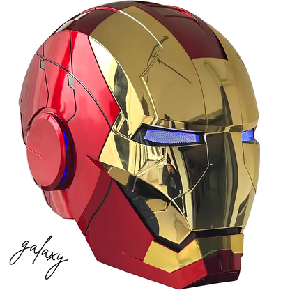 Iron Man Electronic Helmet with Voice Control | Motorized Face Mask | LED Eyes