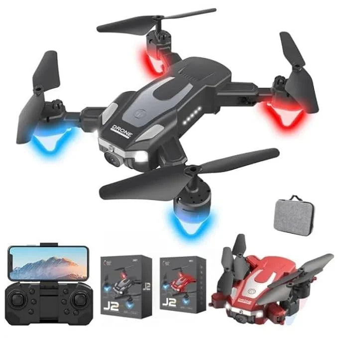 J2 Foldable Dual Camera Drone with 360° Obstacle Avoidance – 4K HD Aerial Photography Quadcopter
