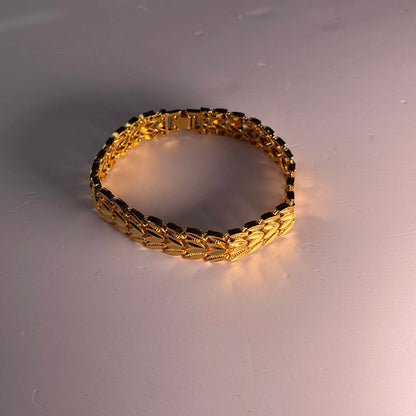 22kt Gold Coated Men's Bracelet – Premium Finish, Durable, Stylish, and Skin-Friendly Wrist Accessory
