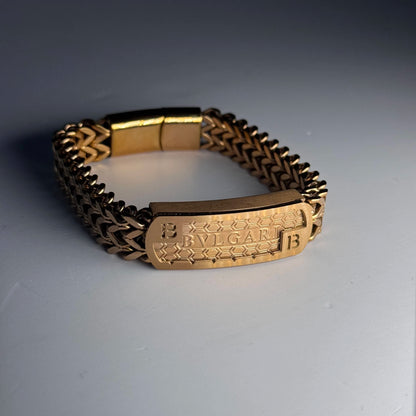 🔶 Charming Design Premium-grade Quality Golden Color Bracelet For Men