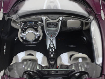 Pagani Huayra Roadster Purple Diecast Model Car – Premium 1:18 Scale Collectible Supercar