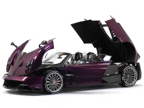 Pagani Huayra Roadster Purple Diecast Model Car – Premium 1:18 Scale Collectible Supercar