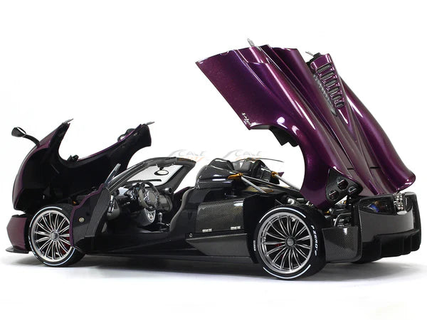 Pagani Huayra Roadster Purple Diecast Model Car – Premium 1:18 Scale Collectible Supercar