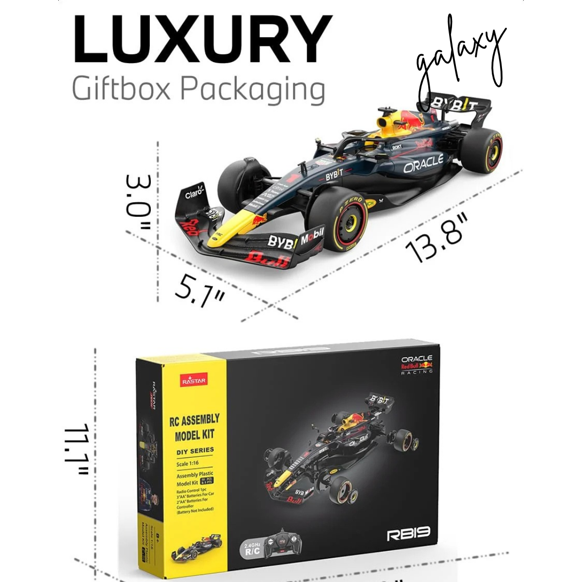 Oracle Red Bull Racing RB19 F1 RC Assembly Kit | 1:16 Scale