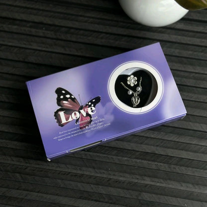 Love Pearl Wish Necklace Gift Set – Romantic Gift Jewelry with Real Pearl Inside OysterLove Pearl Wish Necklace Gift Set – Romantic Gift Jewelry with Real Pearl Inside Oyster